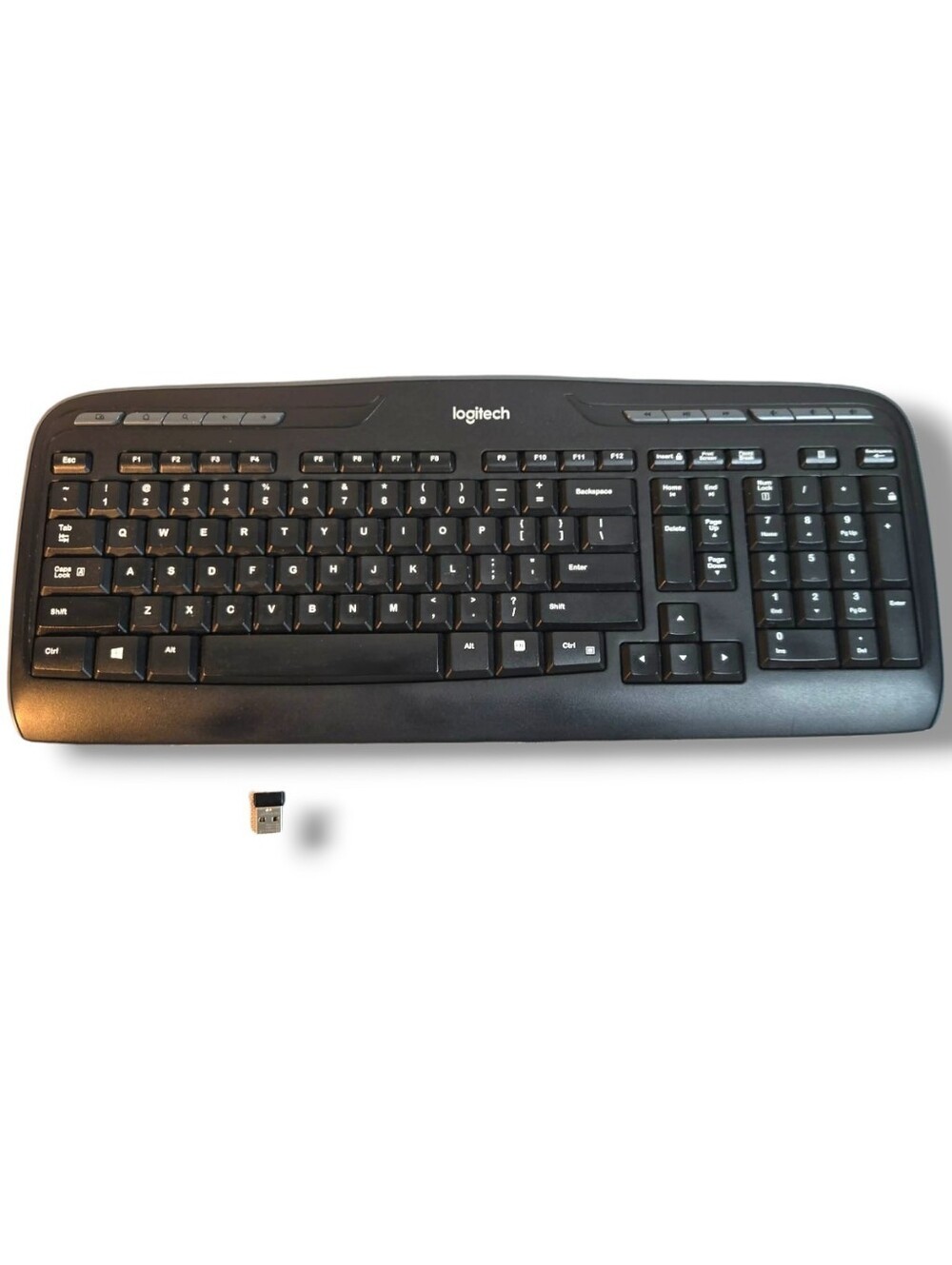 Logitech Wireless Keyboard (Mouse Not Included) P/N 820-008582 Tested